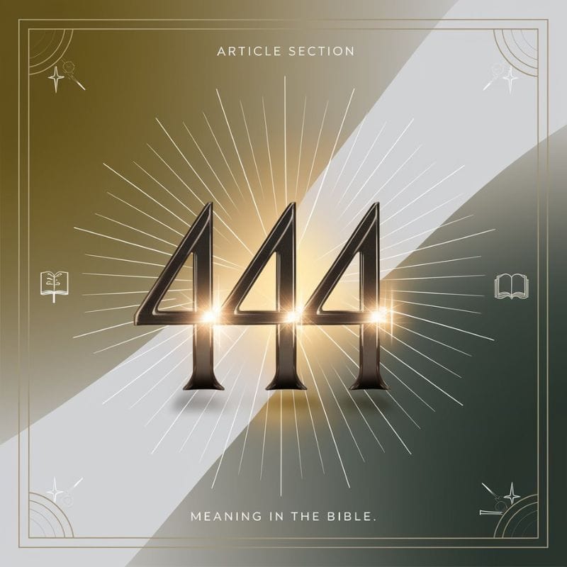 444 angel number in the bible